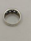 Sterling Silver Criss Cross Ring Size K - L *