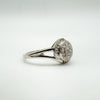 0.17ct Diamond Engagement Ring on Sterling Silver 925 Size N - O