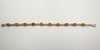 5ct Orange Fire Opal Infinity Tennis Bracelet in Sterling Silver by TGGC 10g