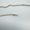 24” inch Flat Curb Chain Necklace in Sterling Silver 4g *