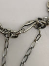 Unusual 7x Charm Bracelet 8" in Sterling Silver 925 Heavy 26g