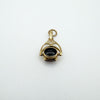 Vintage 9ct Gold Fob Pendant with Onyx - Bloodstone & Carnelian