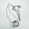 2x Rings or Circle of Life Pendant in Sterling Silver 925 by Argento 