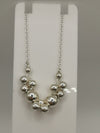 Argento Beaded Ball Necklace Adjustable 16" 18" Chain Sterling Silver 925 *