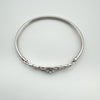 Celtic 0.50ct CZ Oval Bangle in Sterling Silver 925 7g