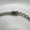 14ct CZ Bezel Set Tennis Bracelet in 925 Sterling Silver 7.5" -  8"  16g