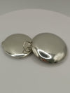 Secret Mirrored Pendant  Trinket Pill Box Charm  Compact 925 Sterling Silver 13g