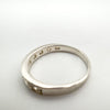 0.35ct CZ Half Hoop Band in Sterling Silver 925 Size O - P