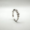 CZ Bubble Ring in Sterling Silver 925 Size P - Q Wedding Eternity Stacking