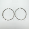 XL Twisted Hoops in Sterling Silver 925