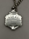 Antique Solid Silver Albert Watch Chain & Fob Birmingham 1926 by W.W.C Heavy 25g