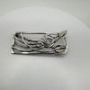 Large Rectangular Celtic Rose Brooch by Carrick Sterling Silver 925 8g *