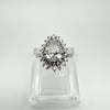 Platinum 1.95ct Diamond Pear Engagement Ring Size K - L