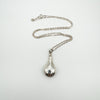 Vintage Perfume Poison Bottle & 18” Chain in Sterling Silver 925