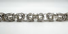 Unusual Byzantine Multi Hoop Links T-Bar Bracelet in Sterling Silver 14g *