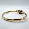 Vintage 9ct Gold 5ct Smokey Quartz Bangle / Bracelet 7.7g *