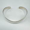 V Shaped Modernist Bangle / Cuff in Sterling Silver 925 Heavy 15g