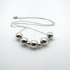 Beaded Ball 18” Necklace in Sterling Silver 925