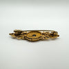 Vintage 9ct Gold Sapphire & Pearl Seed Brooch