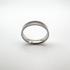 0.20ct Black Diamond Platinum 5mm Band Ring Size T U RRP New £1950 Box & Reciept