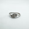 0.15ct Diamond Trilogy Engagement Ring Sterling Silver Size M - N