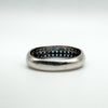 Sapphire Wedding Eternity Stacking Band Ring in Sterling Silver 925 Size N - O