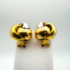 18ct Gold Chunky Tricolour Lovers Knot Stud Earrings 7g Rose White Yellow Gold