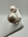 8mm Pink Pear Studs in Sterling Silver 925