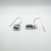 6ct Blue Topaz Drop Earrings on Shepherd Hooks in Sterling Silver 925