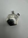 Vintage Hexagonal Perfume / Poison Bottle Pendant 9g in Sterling Silver 925