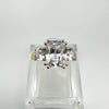 9ct Gold 2ct CZ Trilogy Ring Size N - O