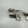 Vintage Sterling Silver 925 Roses Brooch by Bond Boyd *