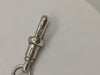 Antique Solid Silver Albert Watch Chain & Fob Birmingham 1926 by W.W.C Heavy 25g