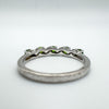 Diamond & Chrome Diopside Ring in Sterling Silver 925 Size P - Q