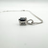 0.30ct Sapphire Solitaire Pendant & 18” Chain in Sterling Silver 925