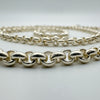 Vintage 29” inch Belcher / Rolo Necklace Chain In Sterling Silver 925 Heavy 53g