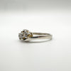 Vintage 0.30ct CZ Trilogy Ring in Sterling Silver 925 K - L Engagement Stacking