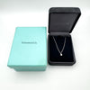 Tiffany & Co. Platinum Diamond 0.12ct Pendant 18” Necklace with Boxes RRP £1250