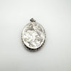 Chunky Vintage 1978 Engraved Locket  Pendant / Box in Sterling Silver 925 12g