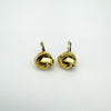 Vintage Chunky 14ct Gold Lovers Knot Leverback Earrings Heavy 4.5g