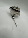 Vintage Hexagonal Perfume / Poison Bottle Pendant 9g in Sterling Silver 925