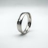 0.20ct Black Diamond Platinum 5mm Band Ring Size T U RRP New £1950 Box & Reciept