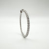 Large Sparkly CZ Full Hoops in Sterling Silver 925