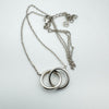 2x Rings or Circle of Life Pendant in Sterling Silver 925 by Argento 