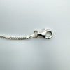 24” inch Flat Curb Chain Necklace in Sterling Silver 4g *