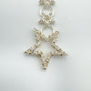 Celestial 3x Stars CZ Pendant & 18” Chain in Sterling Silver 925