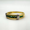 9ct Gold Emerald Ring Wedding Eternity Stacking Size M - N