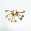 Vintage 9ct Gold I LOVE YOU Keys Pendant / Charm 2.3g *