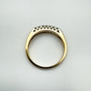 Vintage Antique 14ct Gold 0.14ct Diamond Wedding Eternity Stacking Ring L - M