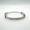 Engraved Vintage Baby Bangle in Sterling Silver 925 Adjustable ( Birm 1979 )